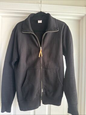 Iron Heart Men's Black Lightweight Full-Zip Shirt Jacket